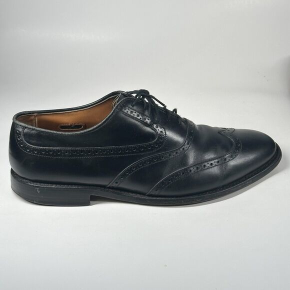 Allen Edmonds Men’s 10 D Birmingham Leather Oxford WingTip Dress Shoes Black main image 5